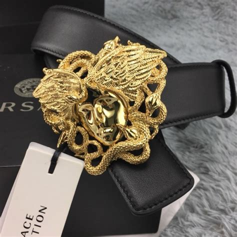 real versace medusa belt|versace medusa snake wings belt.